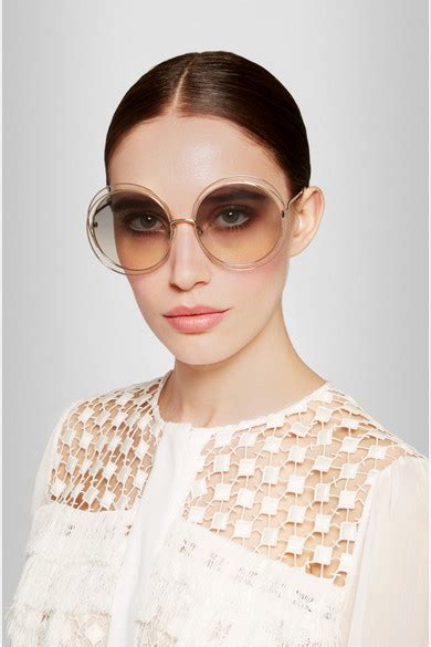 oversized 56mm round sunglasses chloe